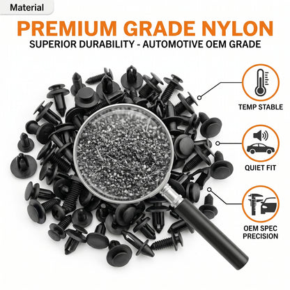 MORSUMA 240-Piece Car Clips Set with Removal Tools, Assorted Automotive Clips, Bumper Clips Kit