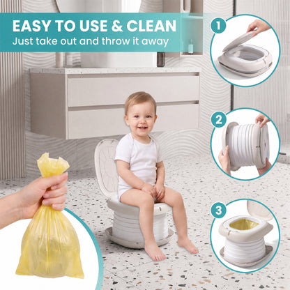 ZNQPLF Foldable Training Toilet, Portable Toilet for Kids, Travel Potty for Car Camping Outdoor Indoor.
