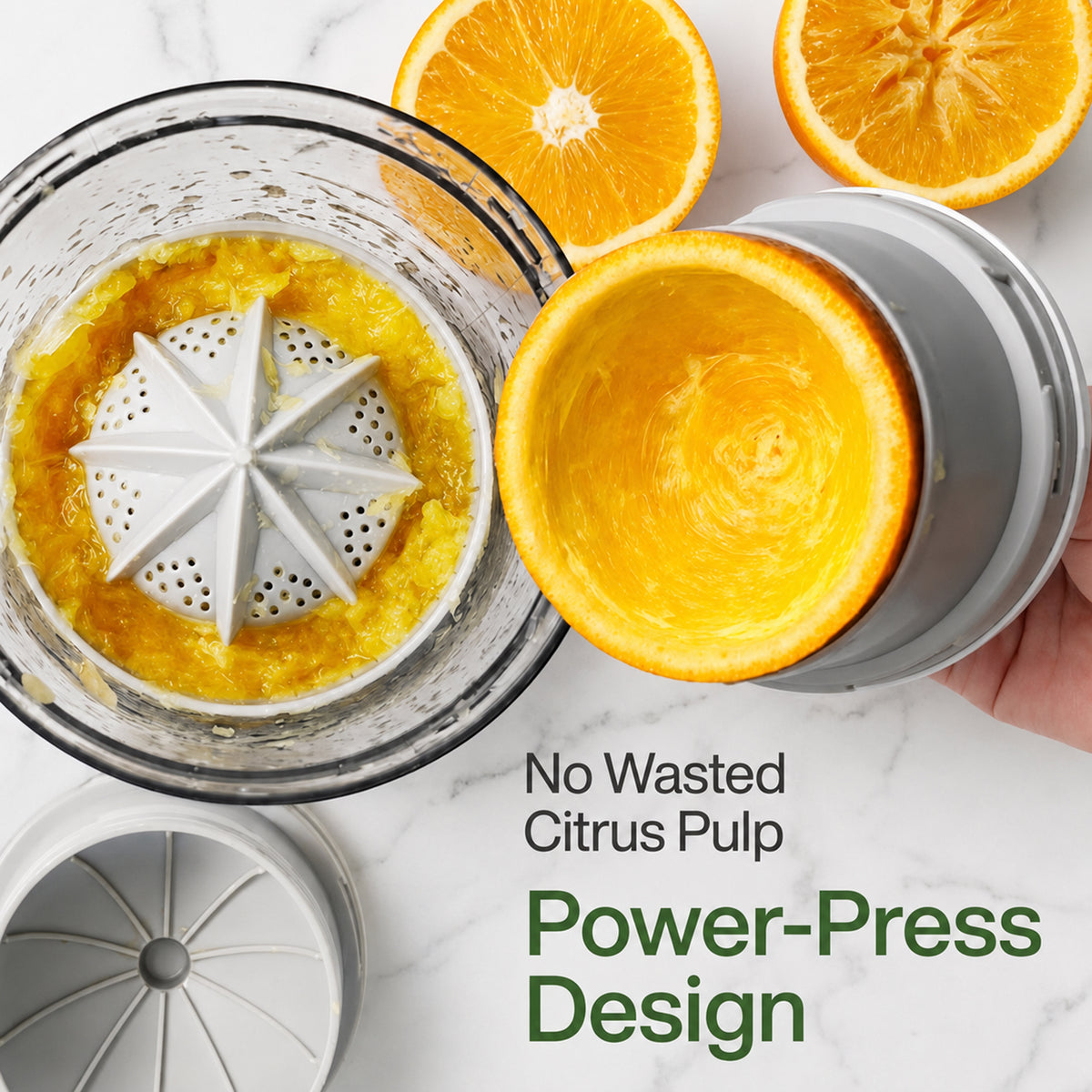 Suodoka Usb Rechargeable Citrus Juicer, Cordless One-Touch Detachable Machine for Lemon Orange, Easy to Clean