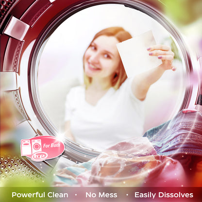 BIMZUC 80 Laundry Sheets, Laundry Detergent Sheets up to 160 Loads- Fresh Scent