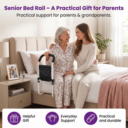 YCPINGC Bed Assist Rails for Seniors, 2026 Upgrade Adjustable Bed Rails for Elderly Adults with Safety Guard, Storage Bag and Fixing Strap