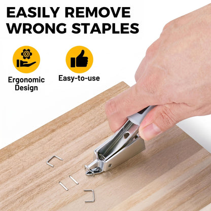 LZSDS 3 in 1 Heavy Duty Staple Gun for Woodworking, Manual Nail Gun Brad Nailer with Remover for Upholstery Carpentry DIY
