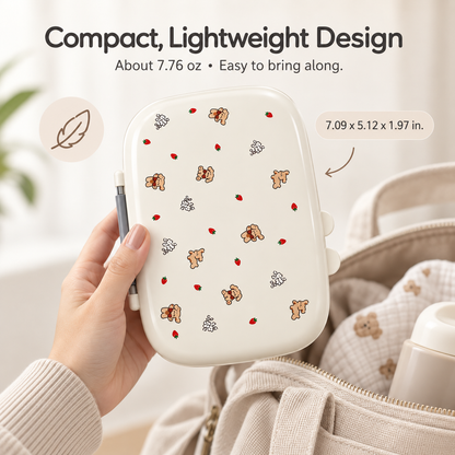 ZNQPLF Travel Baby Bottle Brush Set, 6-in-1 Portable Cleaning Kit with Foldable Drying Rack, Nipple Brush and Straw Brush, Gray