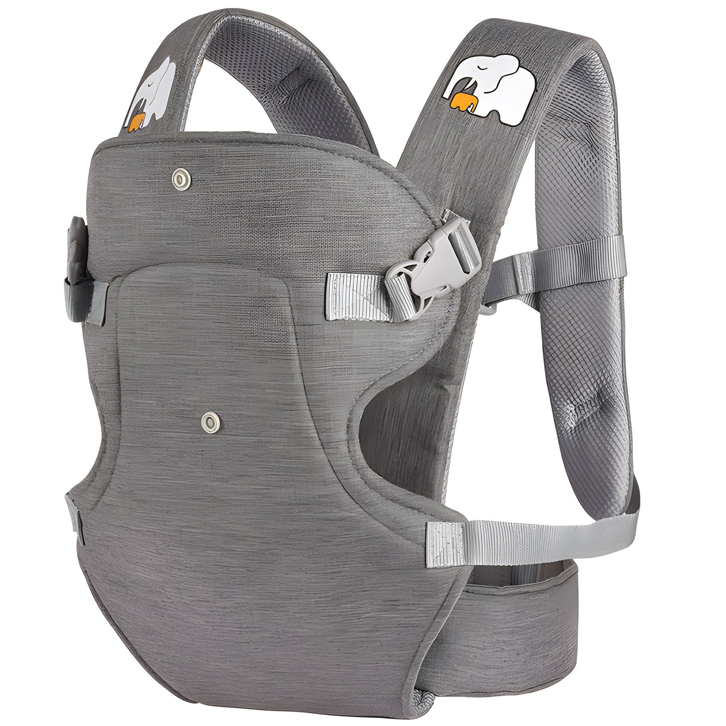 RUPOUN Baby Carrier, Convertible Soft & Cool Baby Carrier, 4-Position, Gray, for Child, Infant, Newborn