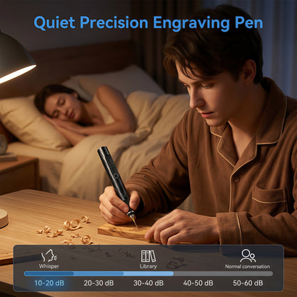 LZSDS Cordless Engraving Pen, 3-Speed Rechargeable Rotary Engraver Tool for DIY Craft Marking on Wood, Metal and Glass