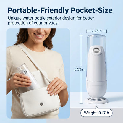 LZSDS Portable Bidet Electric 3 Mode, Travel Bidet with 11 Hole Nozzle Type C Rechargeable for Personal Hygiene