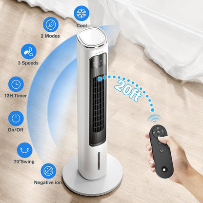 39inch Digital 3 Speed High Velocity Tower Fan w/Remote Control