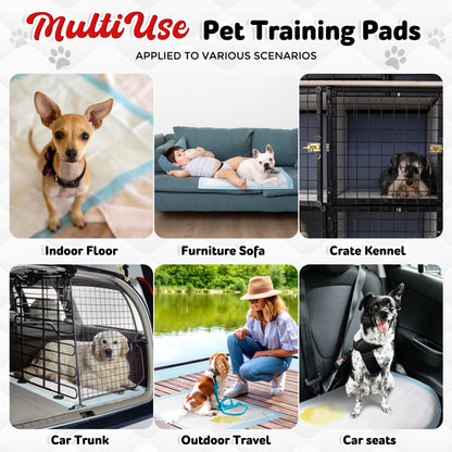 Tolobeve Puppy Pads Training Pads, Large, 22 in x 22 in, 25 Count Disposable Dog Pee Pet Pads