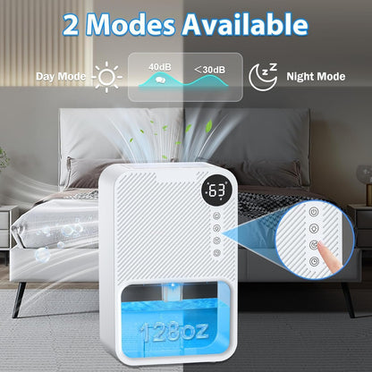 OHHANI Dehumidifier with 85 OZ Large Capacity, Designed for 270 Sq.Ft, Touch Control, Timer and Auto Shut-Off, 90°F & 80%RH, Suitable for Bedrooms Basements and Garages