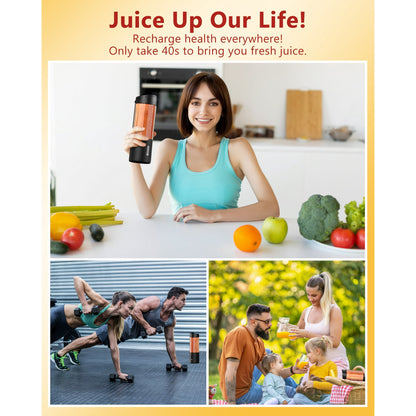 Suodoka 18 oz Portable Personal Blender for Smoothies Shakes, Fruit Mixer with Travel Lid for Gym