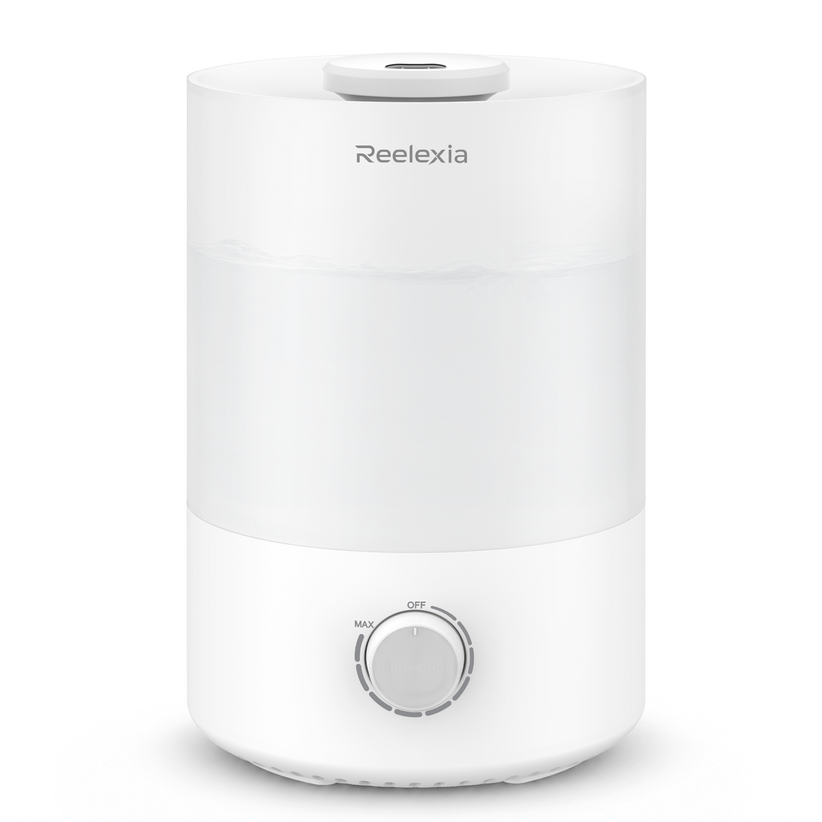 Reelexia 3L Cool Mist Humidifiers for Bedroom, Compact Tabletop Humidifier with Adjustable Mist, Night Light, Aroma Diffuser, Auto Shut-Off, White