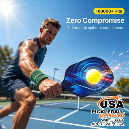 Feeray Pickleball Paddles Set of 2, USAPA Approved Lightweight Graphite Rackets with Honeycomb Core, 4 Balls and Backpack