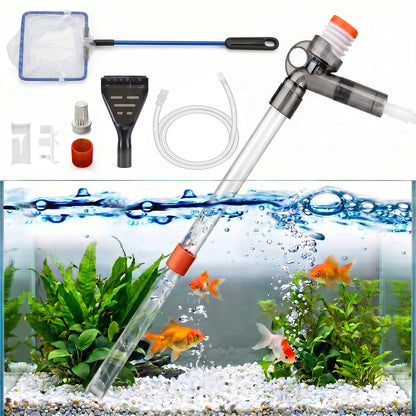 Alylo Aquarium Gravel Cleaner, 4-in-1 Fish Tank Cleaning Tool Kit for Water Changing