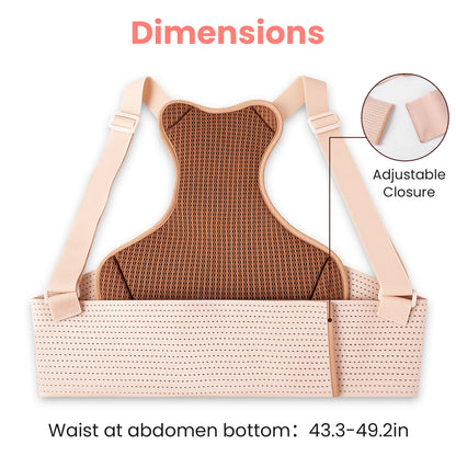 RUPOUN Maternity Belly Band – Back & Abdomen Support for Pregnant Women, Beige