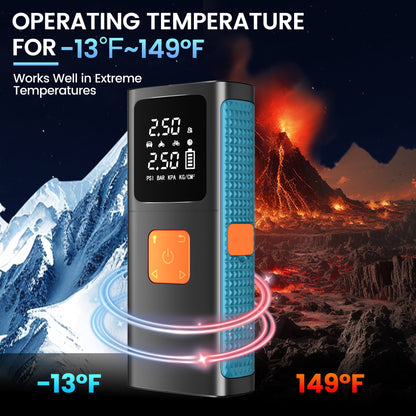 Floray Car Jump Starter with Air Compressor – 16V Jump Pack & Tire Inflator with 5 Pressure Modes, Power Bank, Emergency LED Light, and Smart Safety Protection