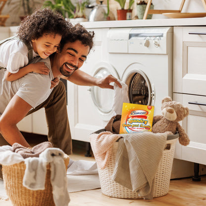 BIMZUC Power Laundry Detergent Sheets 80 ct,up to 160 Small Loads, Eco Ultra-Concentrated Unscented