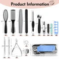BIMZUC Nail Kit, 20 in 1 Pedicure Kit: Foot Scrub, Callus Remover, Cuticle Care, Toe Clippers, More for Manicure and Pedicure