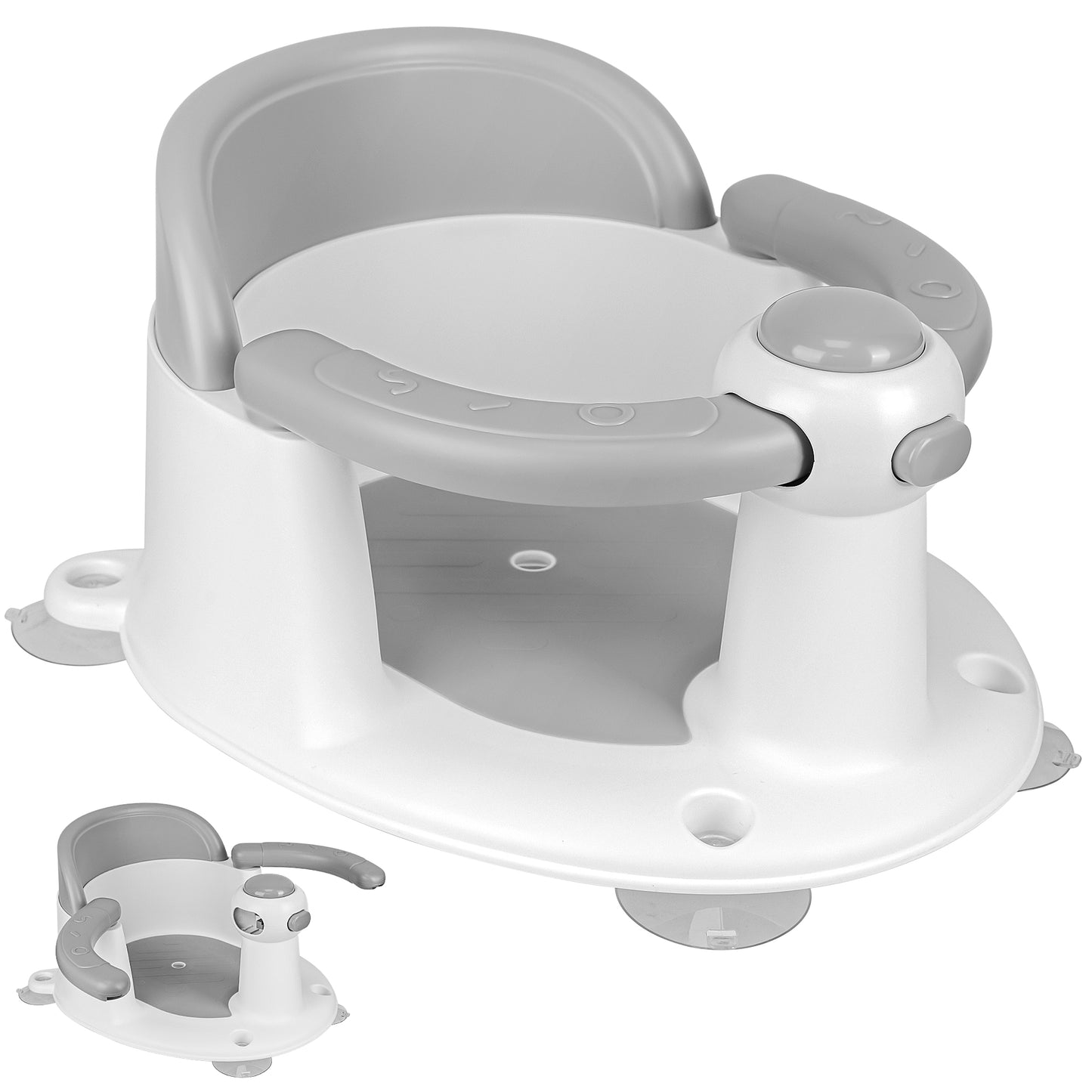 Rupoun Baby Bath Accessories for Newborns, Non-Slip Baby Proofing for Infant, Comfortable, Gray