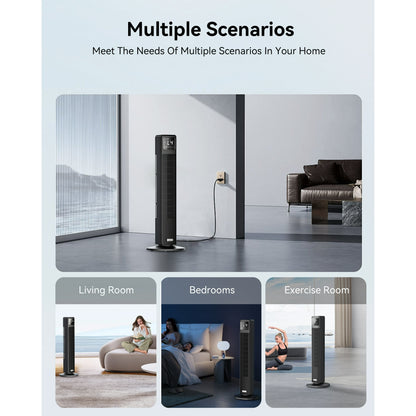 NFTIGB Tower Fans for Home, 36" Oscillating Floor Fan with Remote, 4 Speed 4 Modes,12H Timer,New