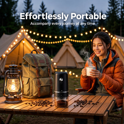 M Buder Electric Coffee Grinder, One-Touch Automatic Burr Coffee Grinde, Spice Grinder 30 Precise Grind Settings