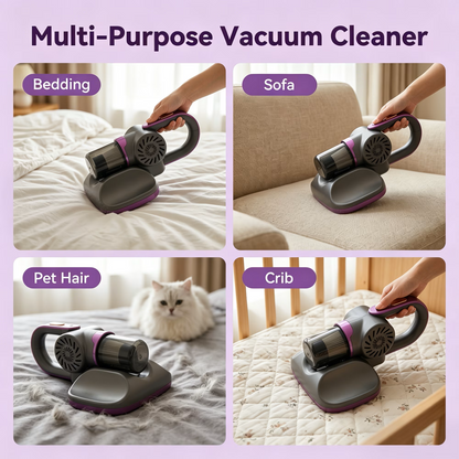 FVSA 8500Pa Cordless Mattress Vacuum, Handheld Bed Cleaner with 8000VPM Deep Tapping