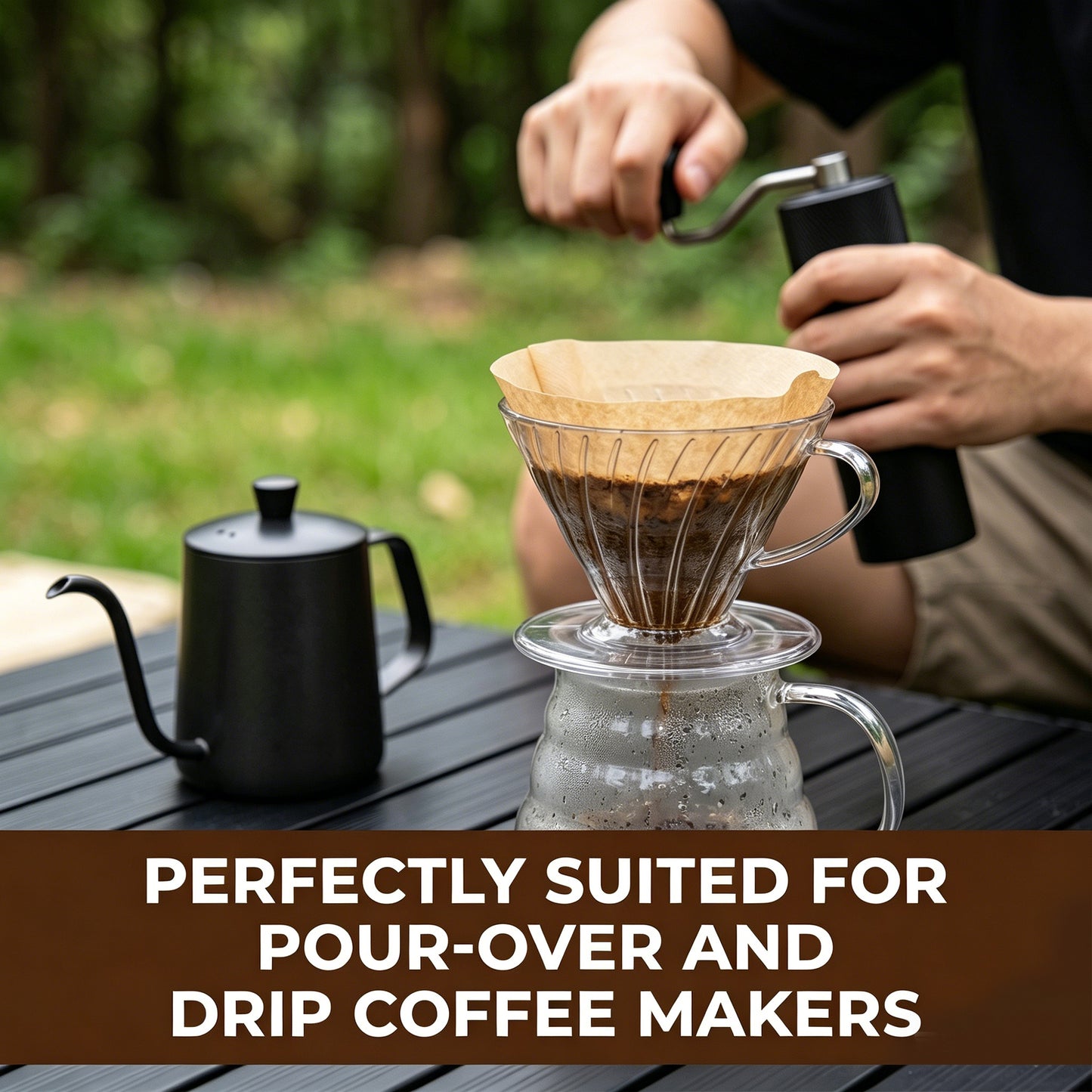 M Buder 200 Count Cone Coffee Filters 1-2 Cup, Unbleached Natural Disposable Paper Filters for Pour over and Coffee Maker