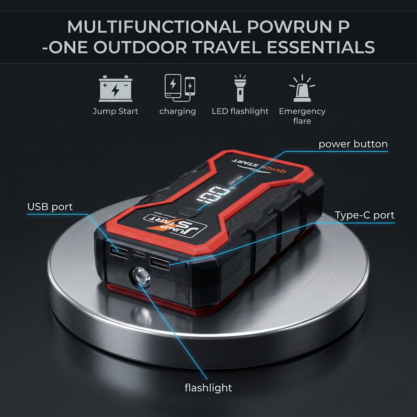 MORSUMA 3200A 12V Peak Car Battery Jump Starter, 28000mAh Battery Jumper Starter Portable, Car Jump Starter Jumper Box for Car Battery Portable