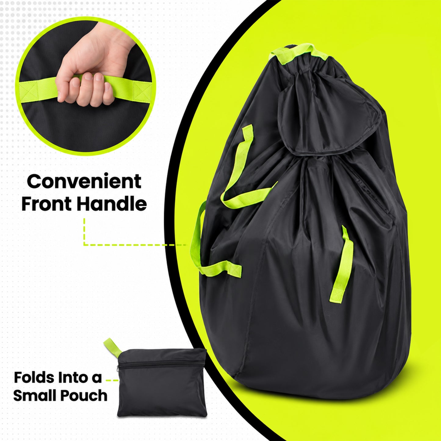 ZNQPLF Car Seat Travel Bag with Padded Straps, Car Seat Backpack Travel Bag for Airplane Air Travel, Waterproof Oxford Gate Check Storage Bag
