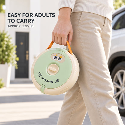 ZNQPLF Portable Potty for Toddlers, Foldable Travel Toilet for Potty Training, Mint Green