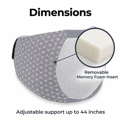 Haelhorneger Pregnancy Support Belt, Side Sleeping Maternity Belt with Memory Foam Belly Support, Adjustable Pregnancy Belt for Women, Gray