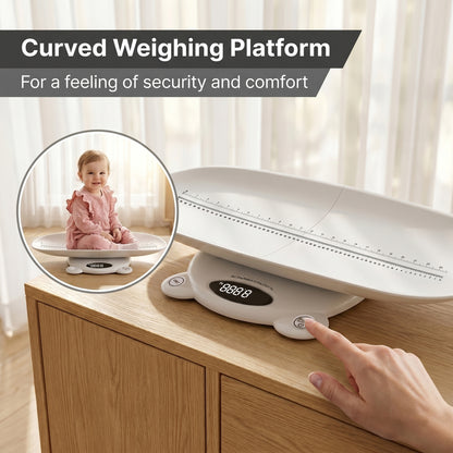 ZNQPLF Baby Scale, Infant Scale for Baby Adult and Pet, Baby Scales for Weighing Newborns, White, 265lb Max Capacity.