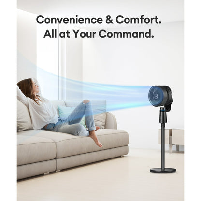 NFTIGB Pedestal Fans with Remote,75°+75° Oscillating Air Circulator Fan, 3 Speeds 3 Modes, 2025 New