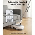FVSA Cordless Electric Mop, Self Propelled Spin Mop for Floor Cleaning with Water Spray and LED Light, Adjustable Handle, 60 Min Runtime
