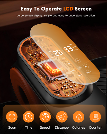 AOLIGO Under Desk Elliptical Machine, Compact Seated Leg Exerciser with 10 Resistance Levels, Quiet & Portable