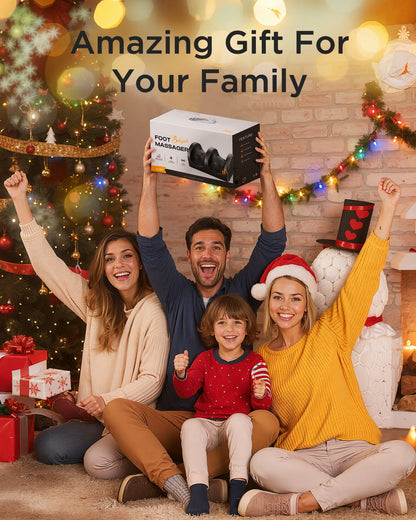 M Buder Foot Massager, Shiatsu Spa with Heat for Comfort and Relief, Gift, Black