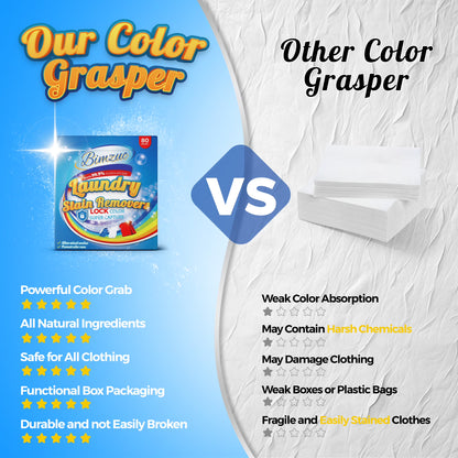 FVSA Color Catcher, Laundry Dye-Trapping Sheets, 80 Count, Unscented, Prevent Color Runs