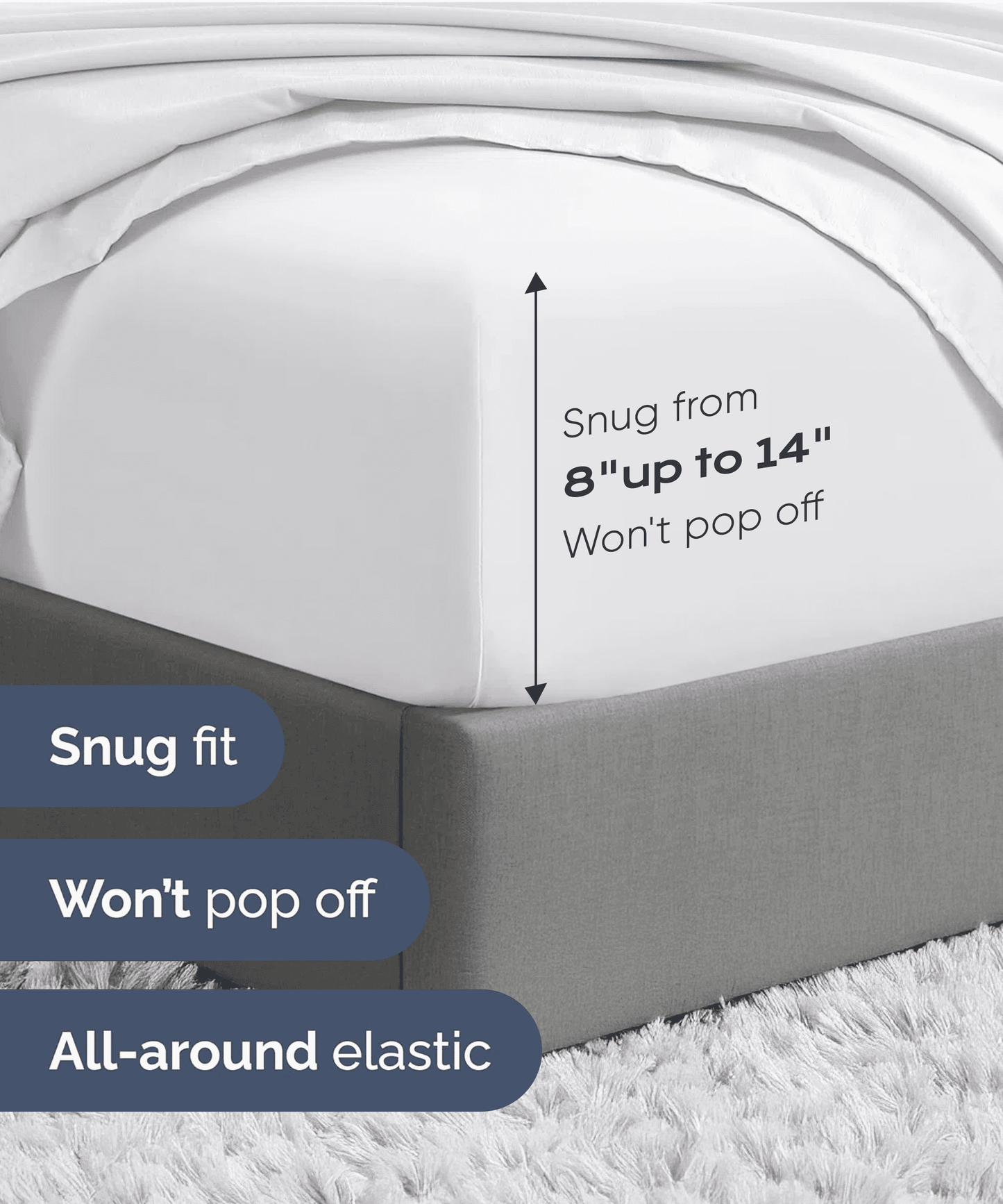 YGXNEWER Twin Sheet Set - Soft Breathable Microfiber Bedding Sheets 3 Piece, Deep Pocket up to 16"