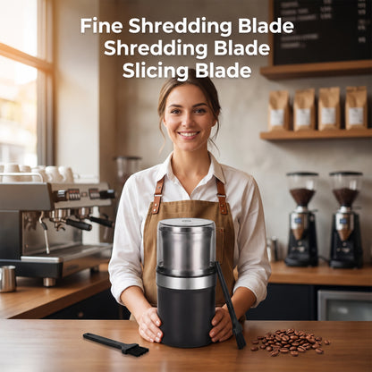 M Buder Electric Coffee Grinder, Spice Grinder with Stainless Steel 2 Blades, Electric Grinder For Coffee, Spices, Herbs & Garlic