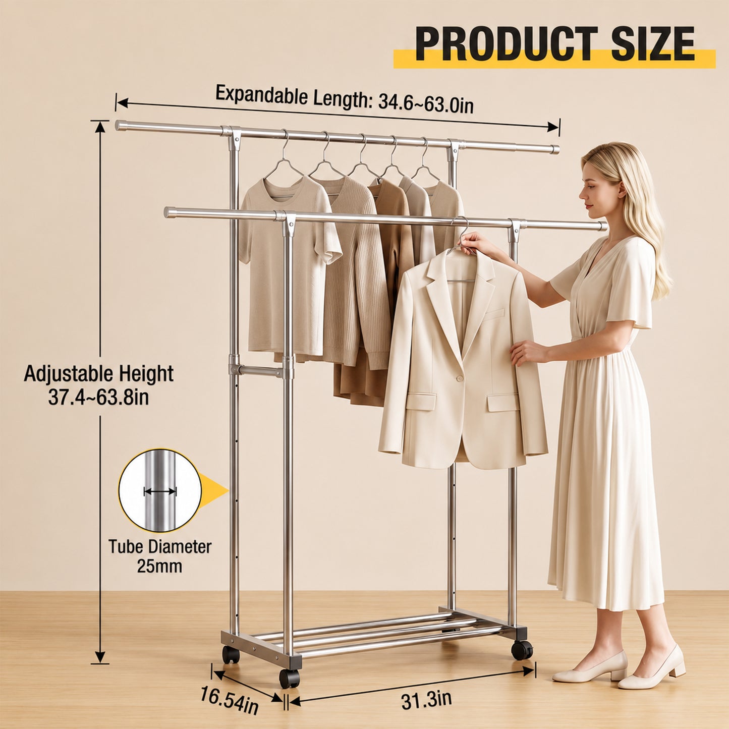 Riousery Wall Mounted Laundry Hamper with Removable Wash Bags, Foldable Double Laundry Basket, No Drill Suction Cup Laundry Organizer