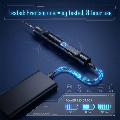 LZSDS Cordless Engraving Pen, 3-Speed Rechargeable Rotary Engraver Tool for DIY Craft Marking on Wood, Metal and Glass