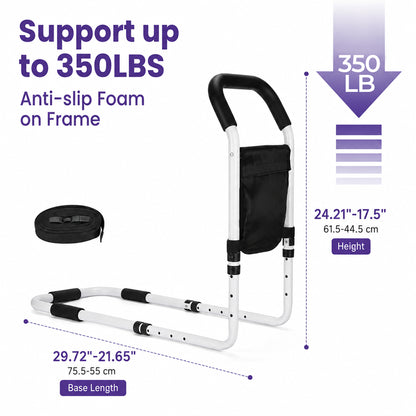 YCPINGC Bed Assist Rails for Seniors, 2026 Upgrade Adjustable Bed Rails for Elderly Adults with Safety Guard, Storage Bag and Fixing Strap