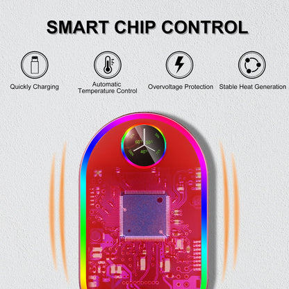 Madala Hand Warmers, 10000Mah Hand Warmers Rechargeable, 7 Changing Colors Lights Electric Hand Warmers, Reusable Hand Warmer for Outdoors, Hunting, Golf, Camping, Red