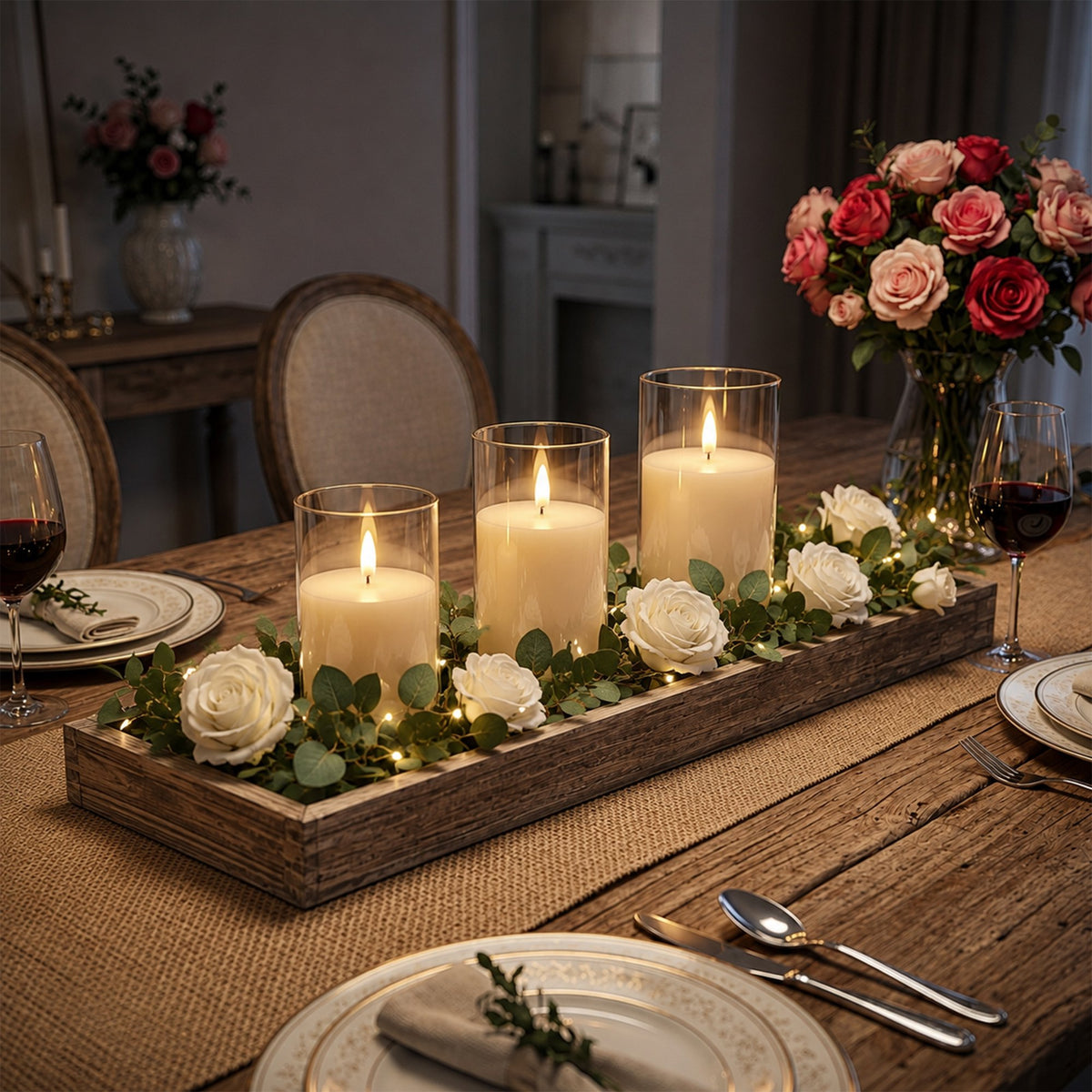 AOLIGO Flameless Candles Set of 3, Flickering LED Pillar Candles with Remote Timer for Home Wedding Holiday Decor