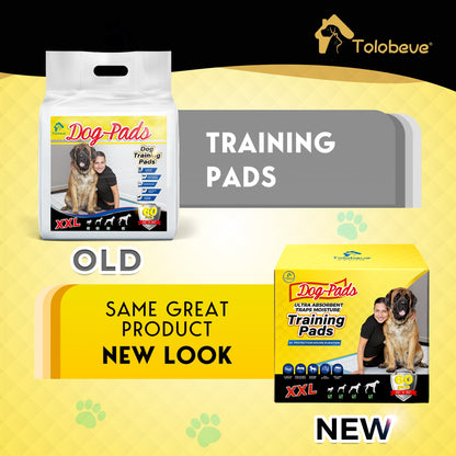 Tolobeve Dog Training Pads, XXL, 30 in x 36 in, 60 Count Disposable Dog Puppy Pee Pads