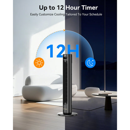 NFTIGB 36'' Tower Fan 75° Oscillating Standing Floor Fan, 3 Speeds & Modes,12H Timer for Home,New
