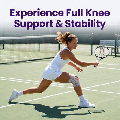 Bokyan Knee Brace, Adjustable Knee Braces Support with Patella Gel Pad & Side Stabilizers, Knee Support Sleeve for Meniscus Tear, Arthritis and Pain Relief, Men & Women