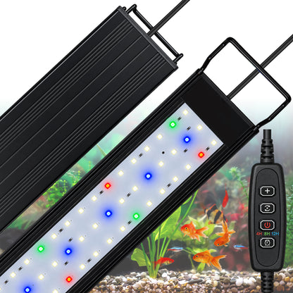 Feeray 10-Level Dimmable LED Aquarium Light with Auto Timer for Fish Tanks & Planted Aquariums