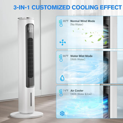 39inch Digital 3 Speed High Velocity Tower Fan w/Remote Control
