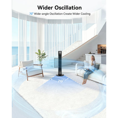 NFTIGB 36'' Tower Fan 75° Oscillating Standing Floor Fan, 3 Speeds & Modes,12H Timer for Home,New