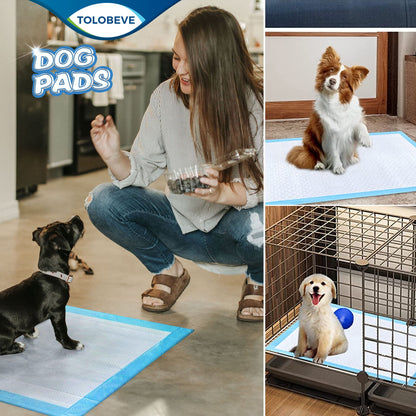 Tolobeve Training Pads, Dog & Puppy Pads,S, 13x18 in,100 Count,Disposable Dog Pee Pads